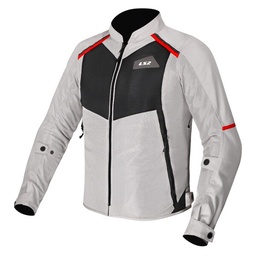 LS2 Breeze Man Jacket Grey Black Red