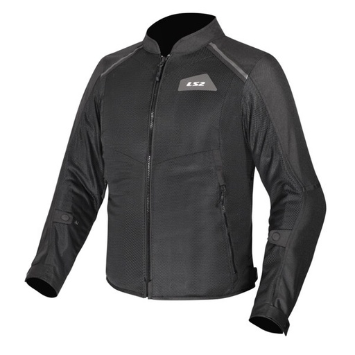 Chaqueta Moto Verano LS2 Breeze Hombre Negro Ventilada CE