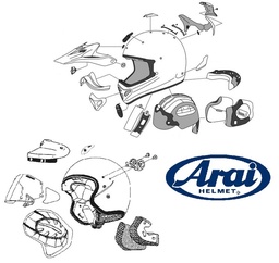 ARAI Mentonnière ARAI para casco Maverick Oakley Réplica