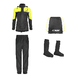 Impermeable CGM Set Antilluvia E31 Full Negro/Amarillo Flúor