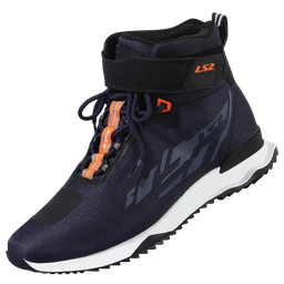 LS2 ACRUX MAN BOOTS DARK BLUE H-V ORANGE 46