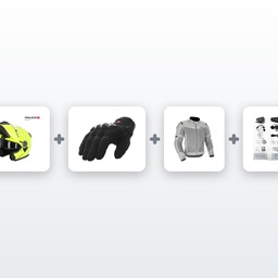 Chollo Kit Moto Casco Modular: Casco + Guantes + Chaqueta + Intercomunicador
