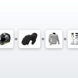 Chollo Kit Moto Casco Modular Premium: Casco + Guantes + Chaqueta + Intercomunicador