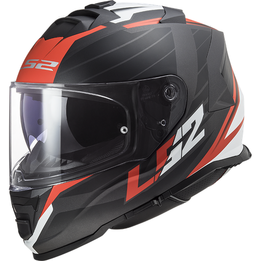 Casco LS2 FF800 STORM II NERVE negro mate rojo