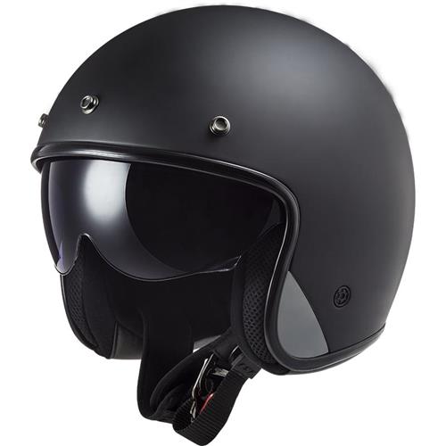 Casco LS2 OF601 BOB II SOLID negro mate