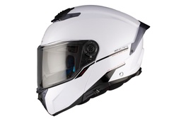 Casco Modular MT FU404SV ATOM 2 SV SOLID A0 BRILLO Blanco