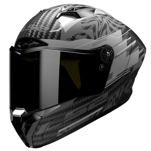 Casco LS2 FF805 THUNDER CARBON GP AERO POLAR negro mate