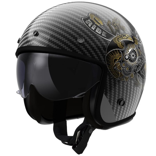 Casco LS2 OF601 BOB II CARBON CUSTOM