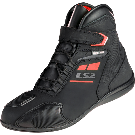 Botas Moto LS2 Garra Hombre WP Negro Rojo