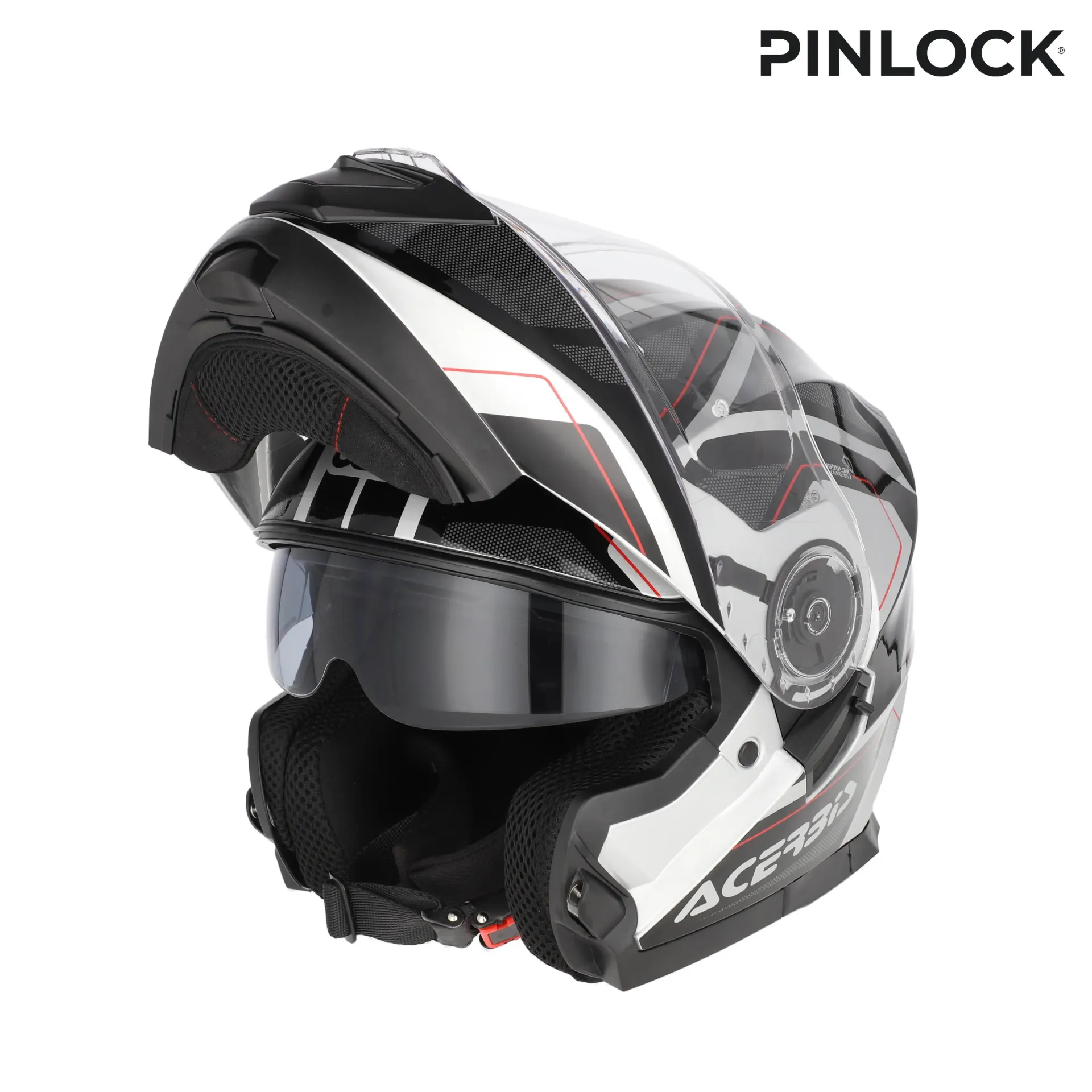 Acerbis HELMETS SEREL 2206 BLACK/SILVER - MotoStore Valencia