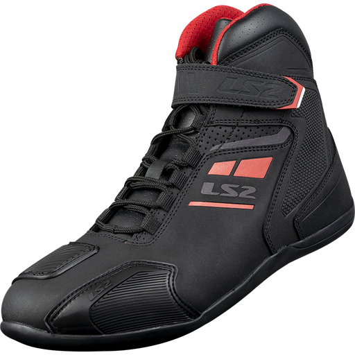 Botas Moto LS2 Garra Mujer Negro Rojo