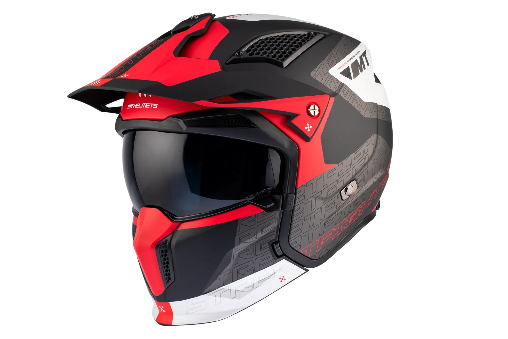 Casco Jet MT Streetfighter Totem B15 rojo mate - outlet MotoStore Valencia