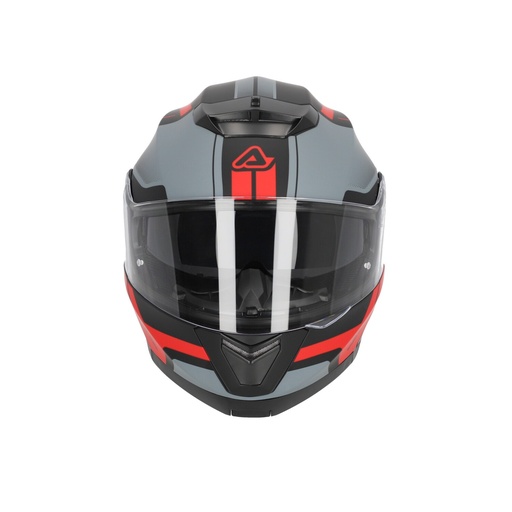 Casco modular Acerbis Serel II negro y rojo