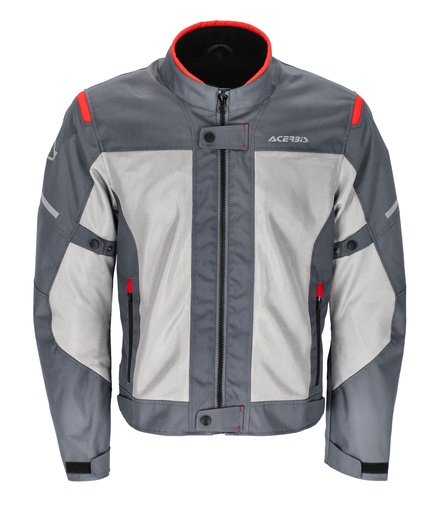 Chaqueta Acerbis Ramsey Vented gris y rojo